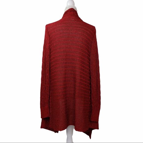 Jones New York Collection Drape Front Cardigan - Picture 3 of 11